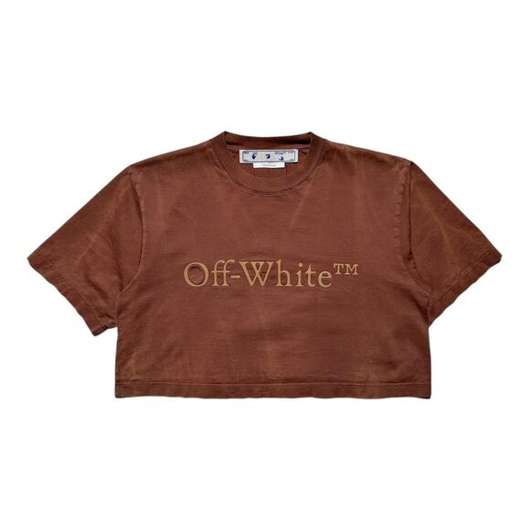 Cropped washed logo tee - Picture 1 of 7